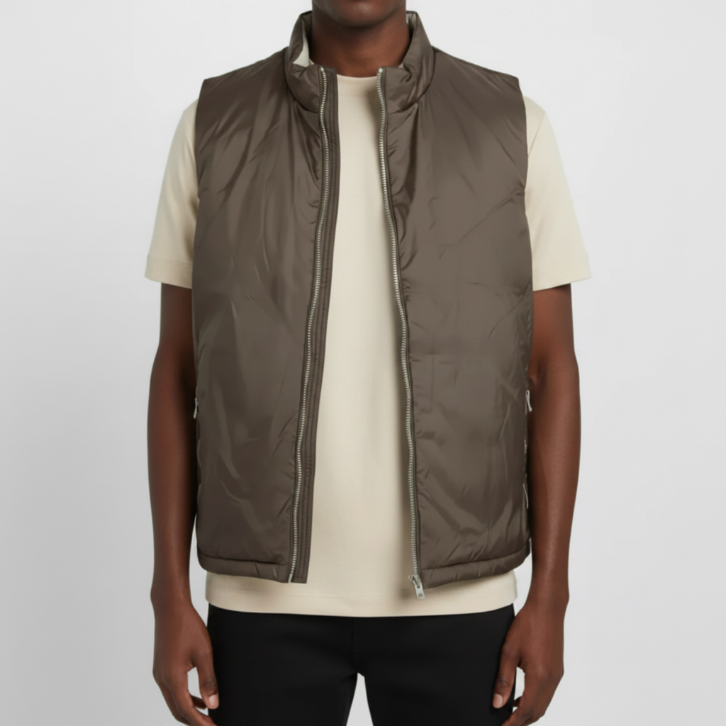 BROWN DUAL BODYWARMER