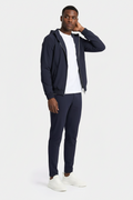 NAVY HOODED TECH SUIT