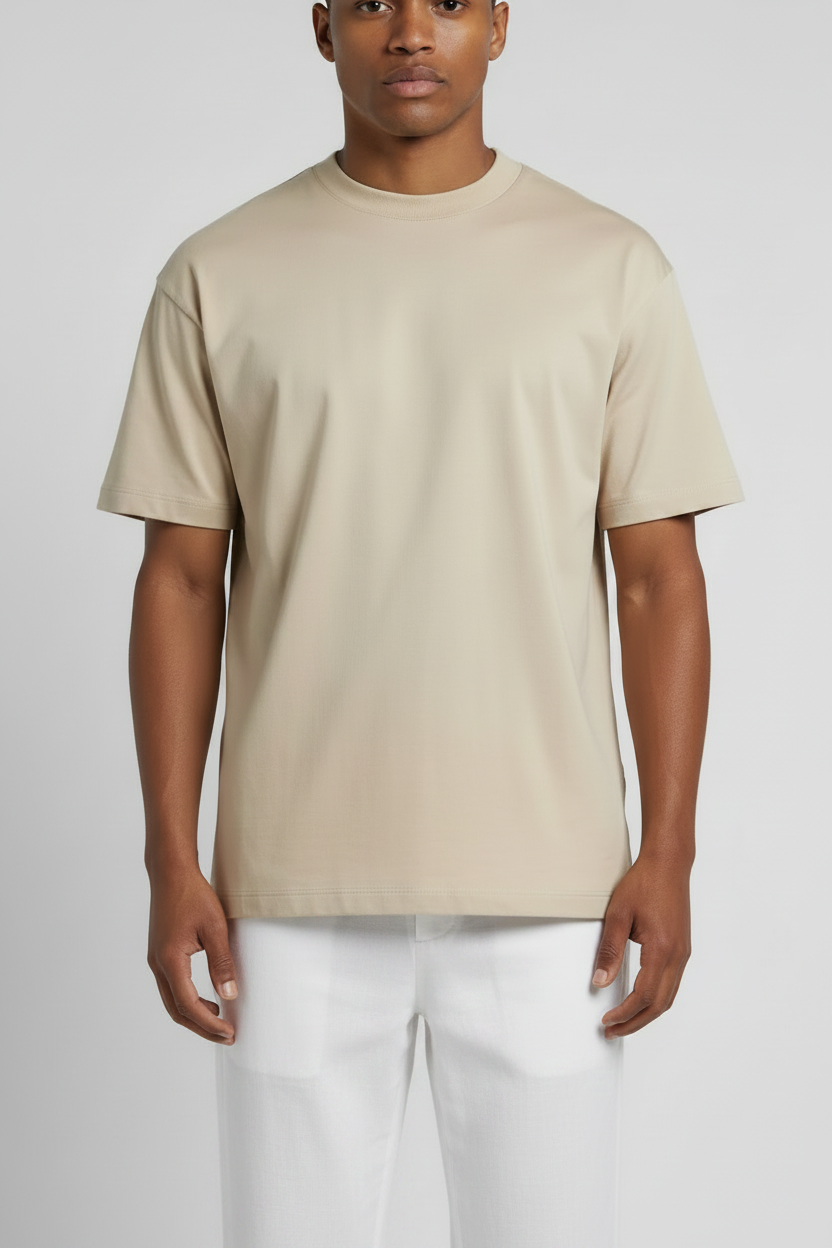 BEIGE LUXE SHIRT