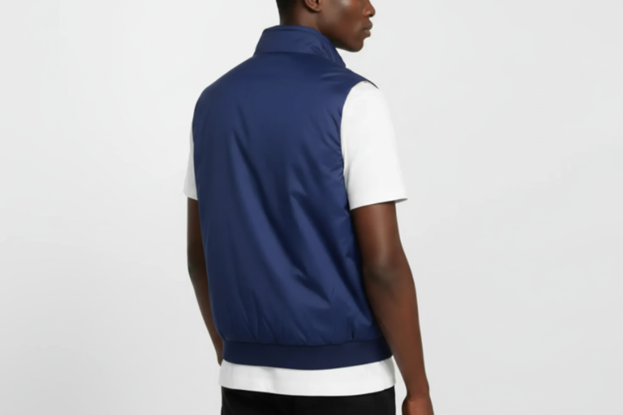 Navy bodywarmer achterkant zonder tekst