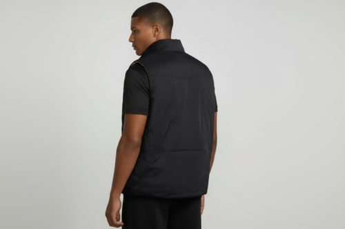 Zwarte bodywarmer achterkant zonder tekst